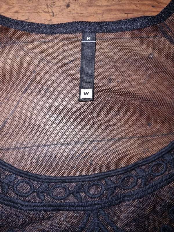 Beautiful Black Lace top - Woolworths Size M - New with tags