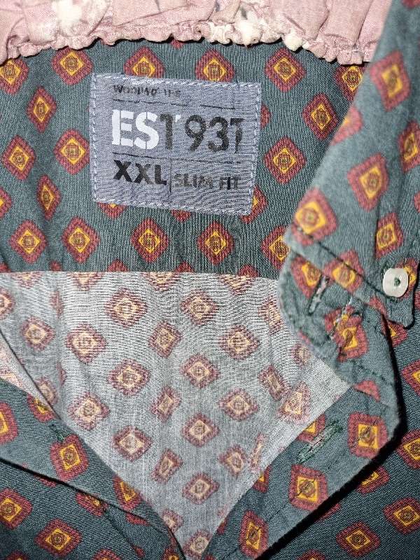 Woolworths Slim Fit Long Sleeve Shirt - Size XXL - 100% Cotton