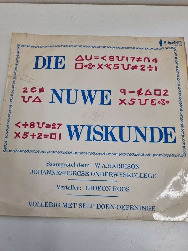 Die Nuwe Wiskunde - Johannesburgse Onderwyskollege - Vinyl LP