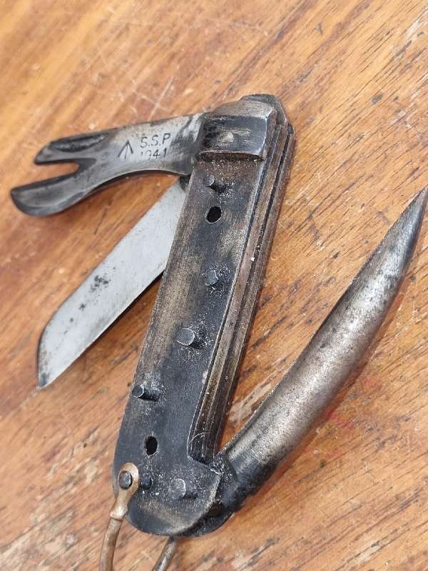 British WW2 Jack Knife - Dated 1941 S.S.P.