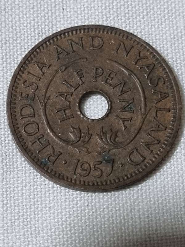 Rhodesia and Nyasaland Half Penny - 1967
