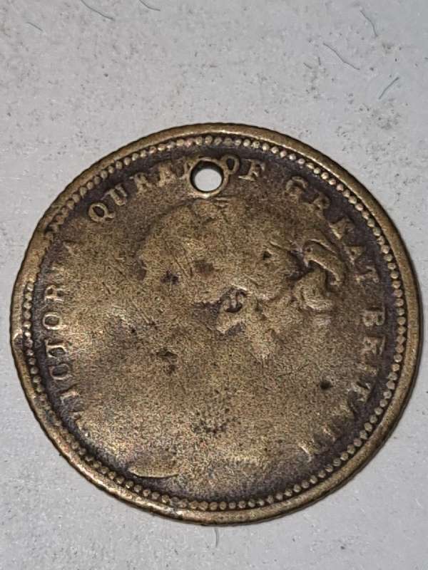 19th Century Victoria Brass Token - Double Headed Eagle