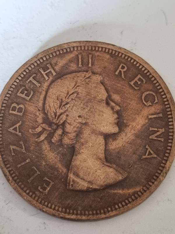 1954 1D coin