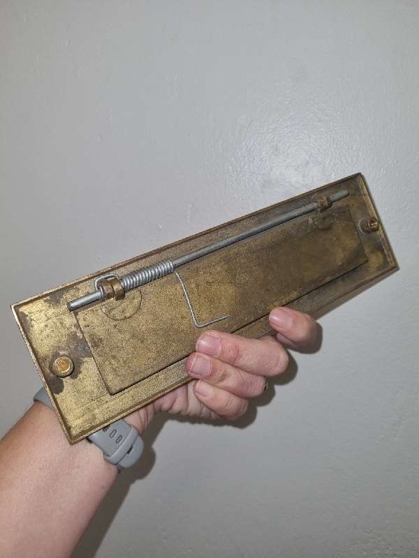 Solid Brass letter plate - letter box plate