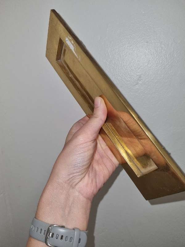 Solid Brass letter plate - letter box plate