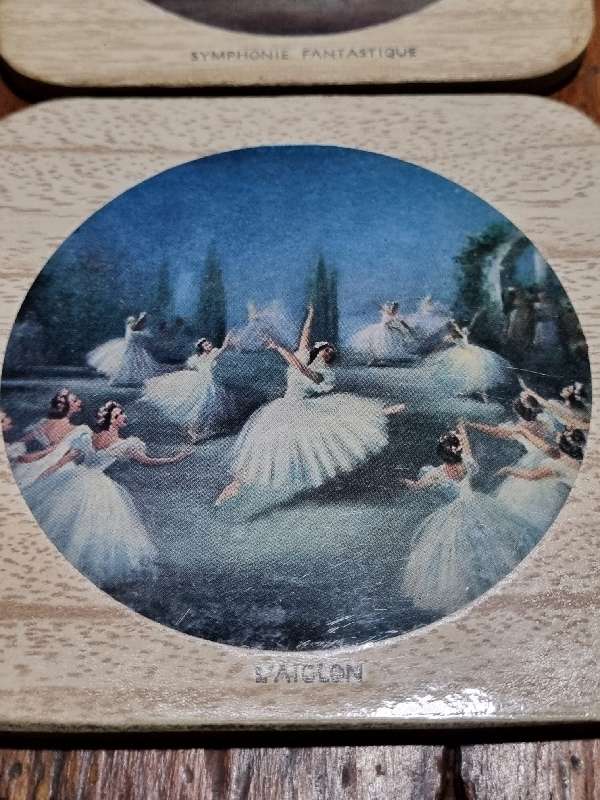 8 x Vintage Coasters with ballet theme - Just Beautiful!!