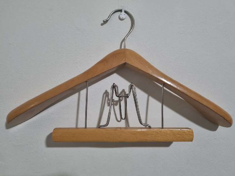 Wooden FR Fratelli Reguitti Hanger & Medic Alert Bracelet