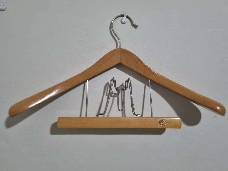 Wooden FR Fratelli Reguitti Hanger & Medic Alert Bracelet