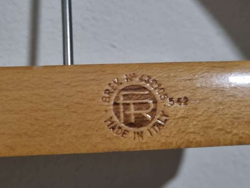 Wooden FR Fratelli Reguitti Hanger & Medic Alert Bracelet