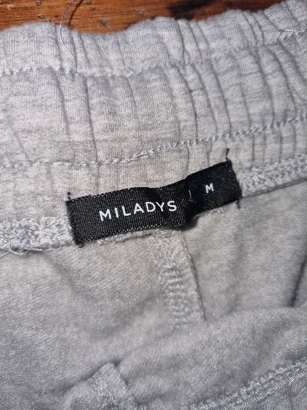Miladys Grey Tracksuit Pants with pockets - Size M