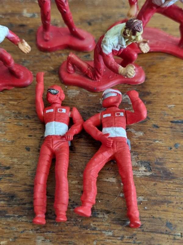 6 x Vintage Miniature Figurines - Formula 1