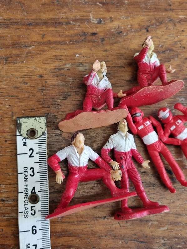 6 x Vintage Miniature Figurines - Formula 1