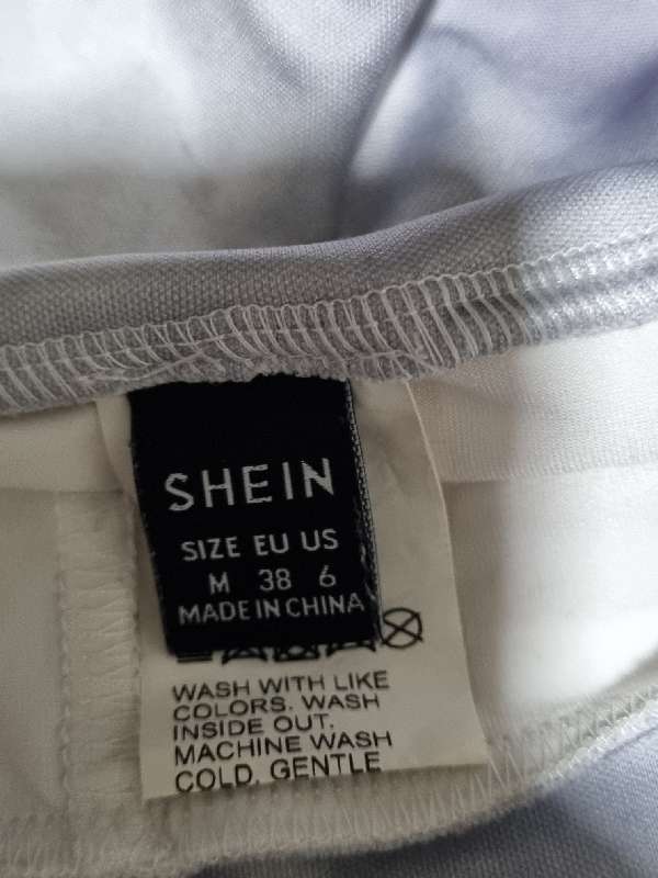 Grey and White Tennis Skort - Size M - Shein