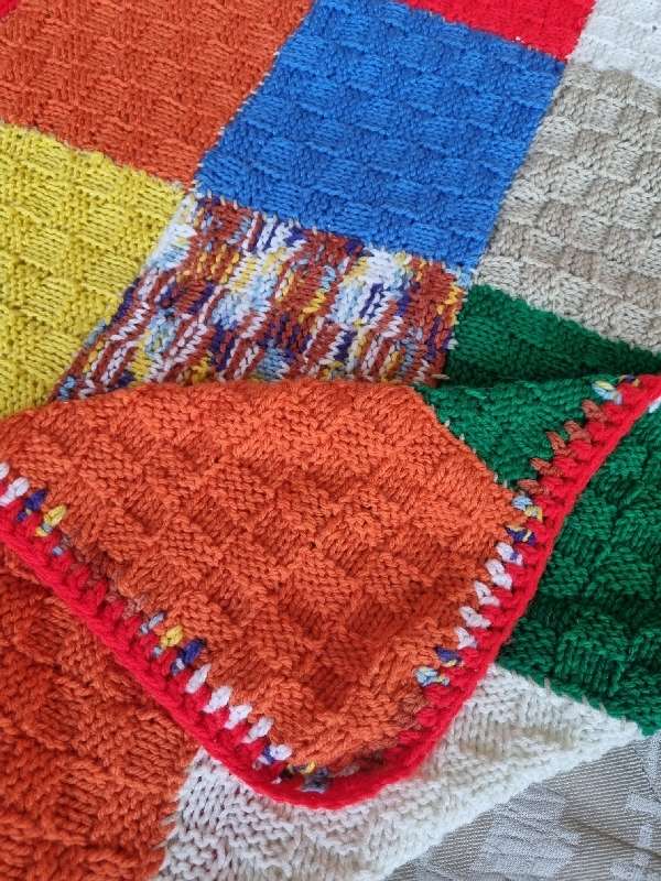 Beautiful Knit and Crochet Handcrafted Blanket - Size 1.7m x 2.1m