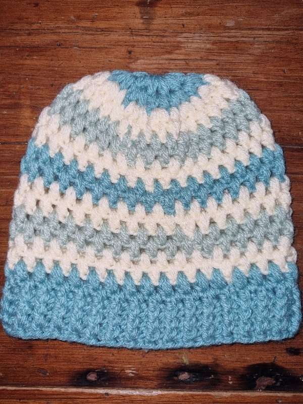 Hand crochet beanie