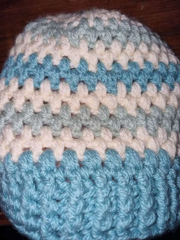 Hand crochet beanie