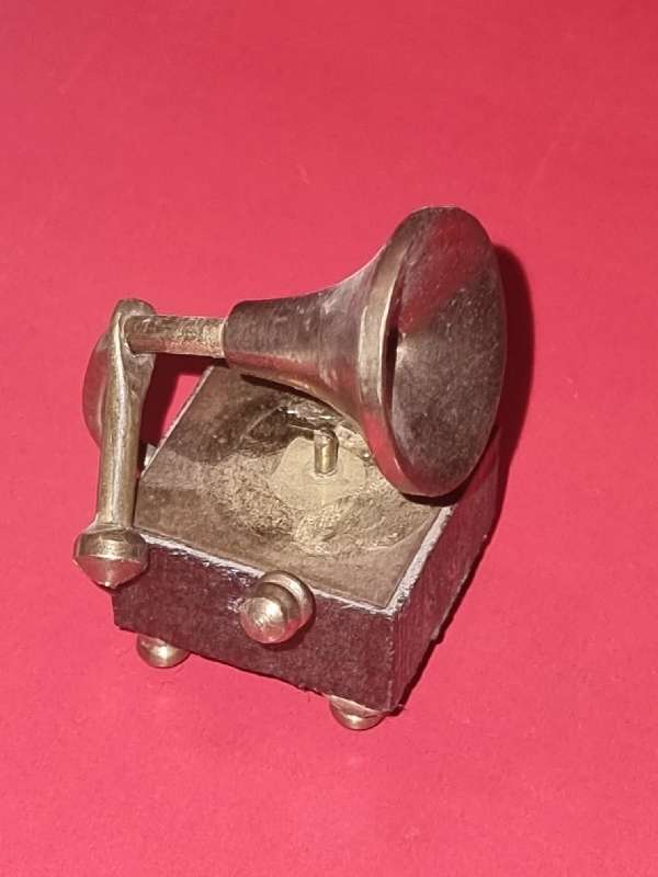 Brass Miniature Gramaphone
