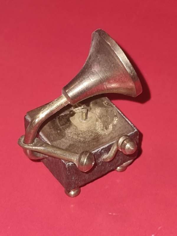 Brass Miniature Gramaphone