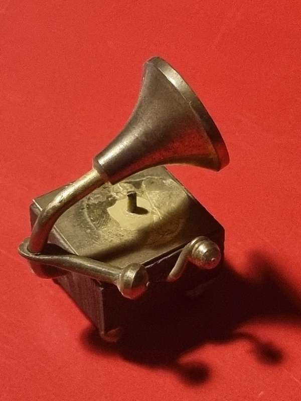 Brass Miniature Gramaphone