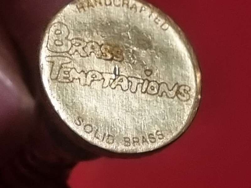 Handcrafted Brass Temptations - Solid Brass Miniature Candlestick