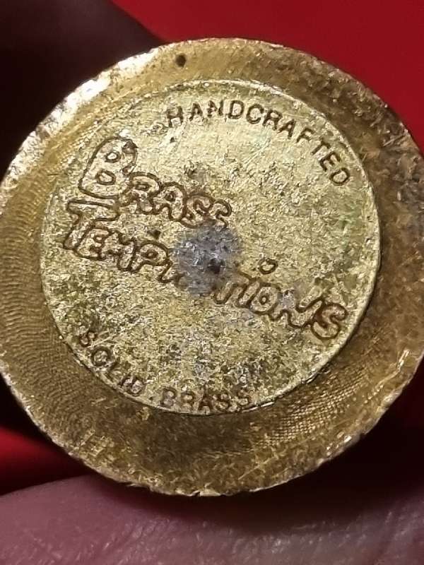 Handcrafted Brass Temptations - Solid Brass Miniature Mortar and Pestle