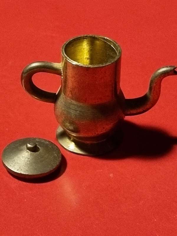 Handcrafted Brass Temptations - Solid Brass Miniature Coffee Pot with lid