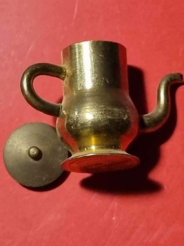 Handcrafted Brass Temptations - Solid Brass Miniature Coffee Pot with lid