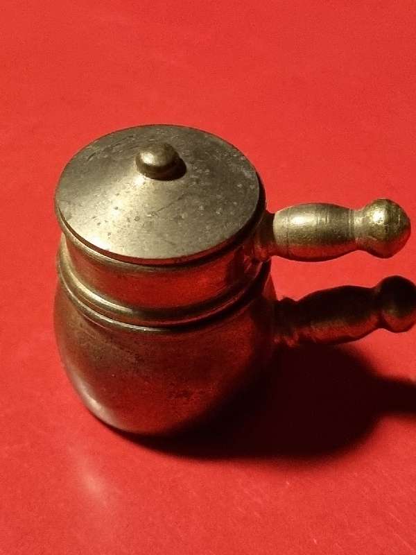 Handcrafted Brass Temptations - Solid Brass Miniature Pots with lid