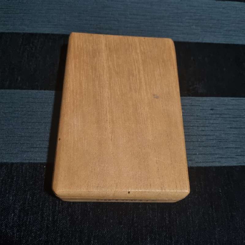 Vintage Wooden Cigarette Box - Diplomats - Made in Jamaica - 12.5cm x 8.5cm