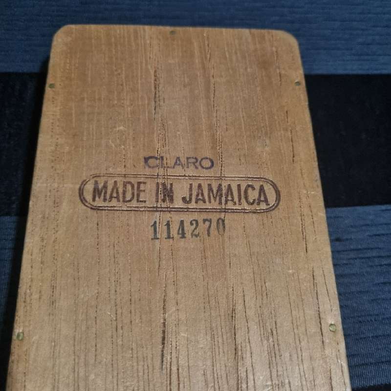 Vintage Wooden Cigarette Box - Diplomats - Made in Jamaica - 12.5cm x 8.5cm