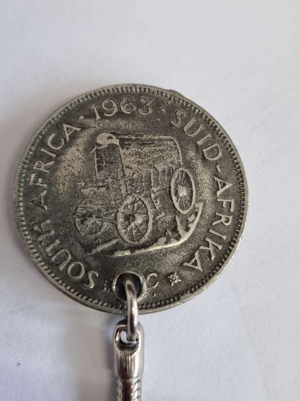 1963 1c Coin Keyring