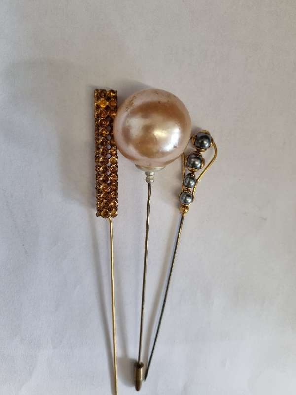 3 x Antique Hatpins