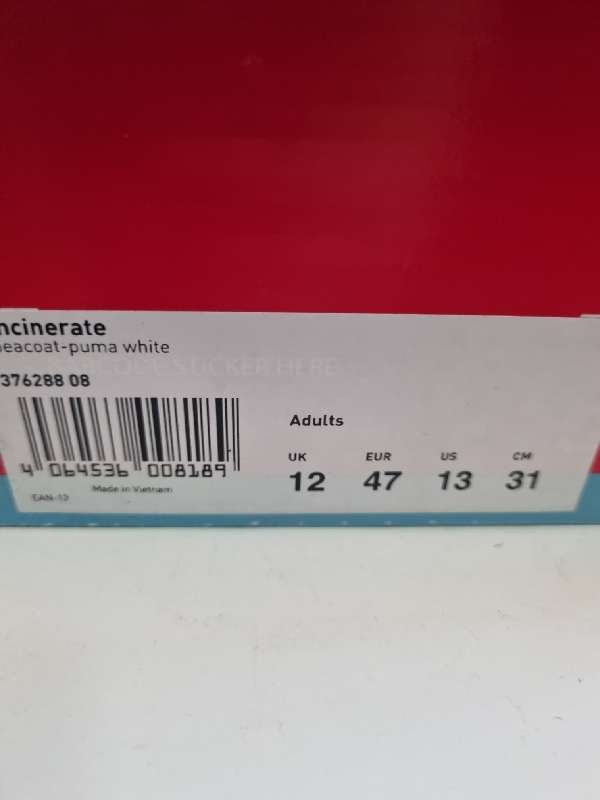 Puma Sneakers - Size UK12 - New