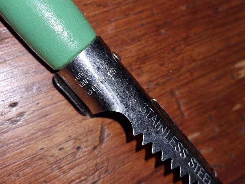 Vintage Skyline Kitchen Tool with wooden handle