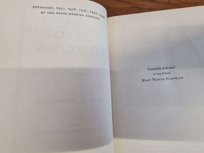The Joy of Cooking - Irma S. Rombauer - 1943 Edition