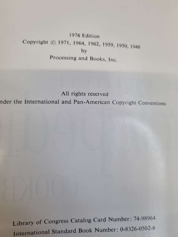 Encyclopedic Cookbook - Ruth Berolzheimer - 1976 Edition
