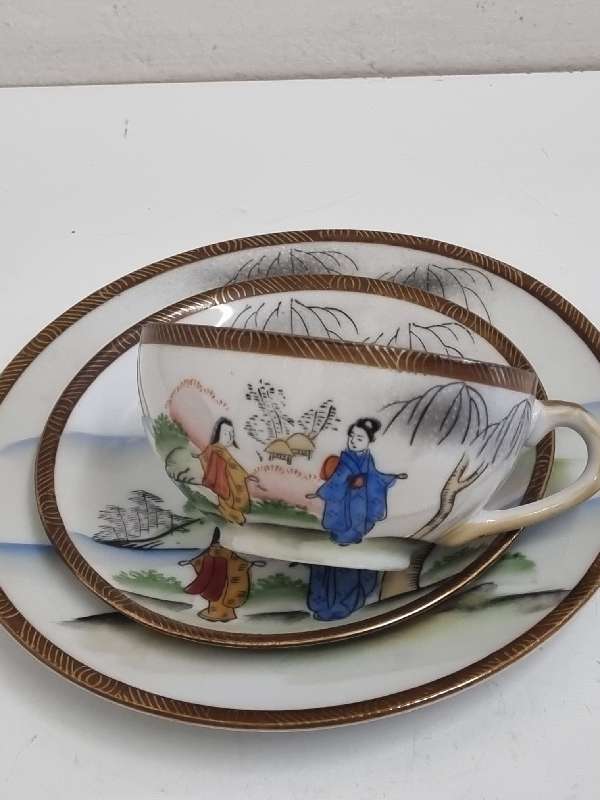 Royal Avon Trio - Fine Porcelain - Face edged in bottom of cup