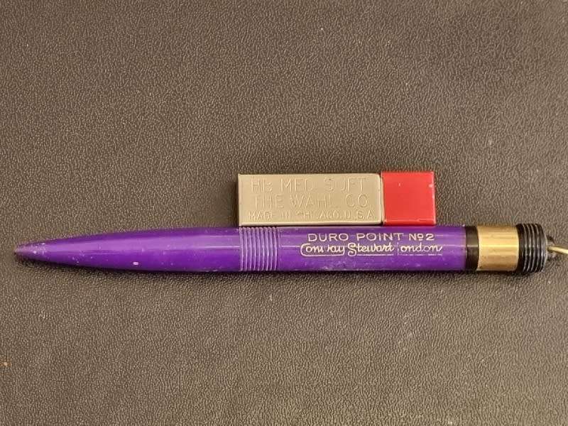 Vintage Conway Steward Duro Point No.2 Pencil with free Evershrap tin with some lead