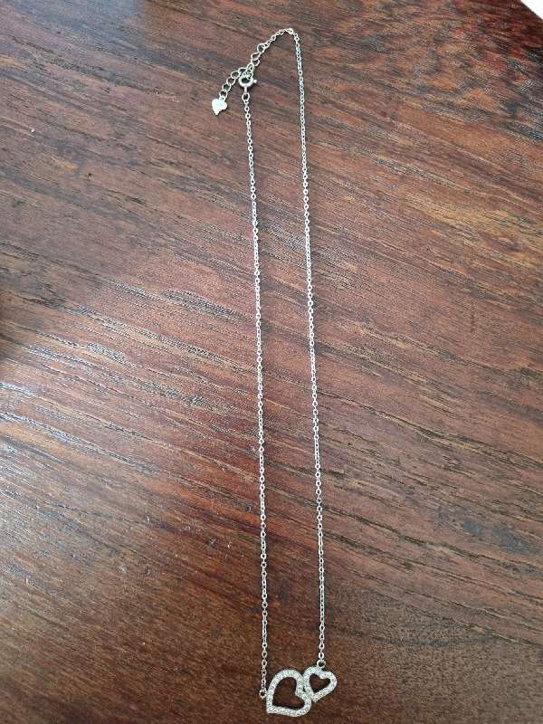 Sterling Silver Necklace with Heart Pendant