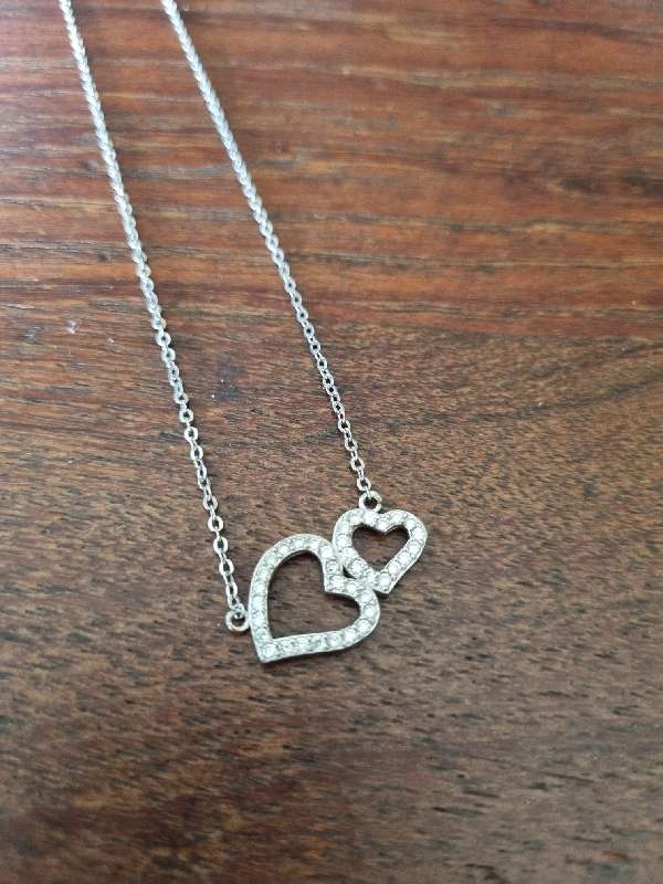 Sterling Silver Necklace with Heart Pendant