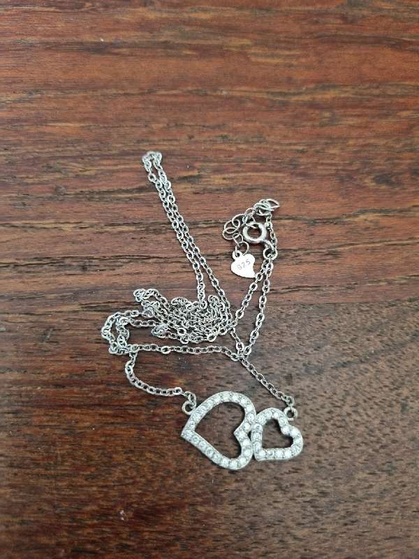 Sterling Silver Necklace with Heart Pendant