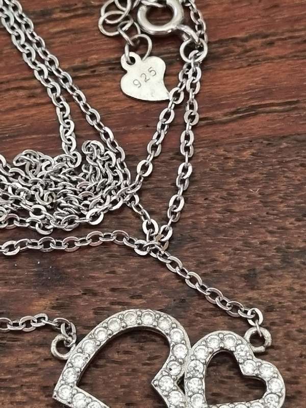 Sterling Silver Necklace with Heart Pendant