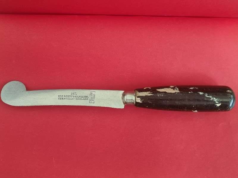 Vintage I XL Geo Wostenholm & Son Sheffield England knife with wooden handle - dated 1928