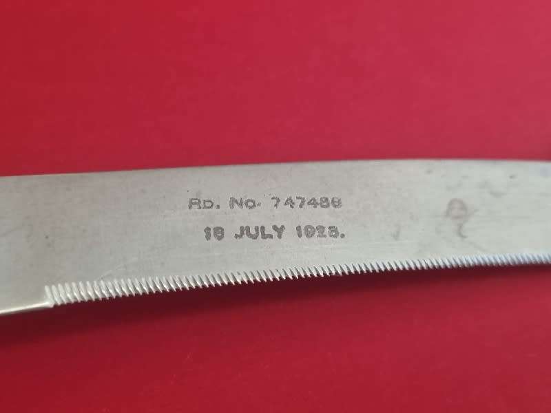 Vintage I XL Geo Wostenholm & Son Sheffield England knife with wooden handle - dated 1928