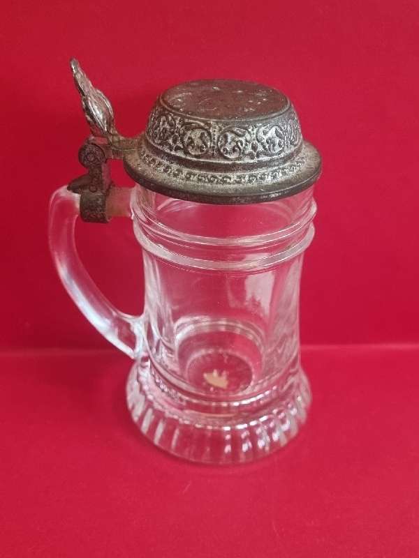 Vintage Small BMF West Germany Beer Stein Schnapskrugerl Mini Tankard - 8.5cm
