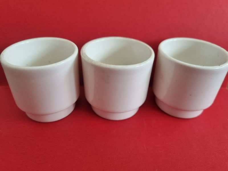 3 x Vintage Dudson Egg Cups - Stoke-On-Trent - England