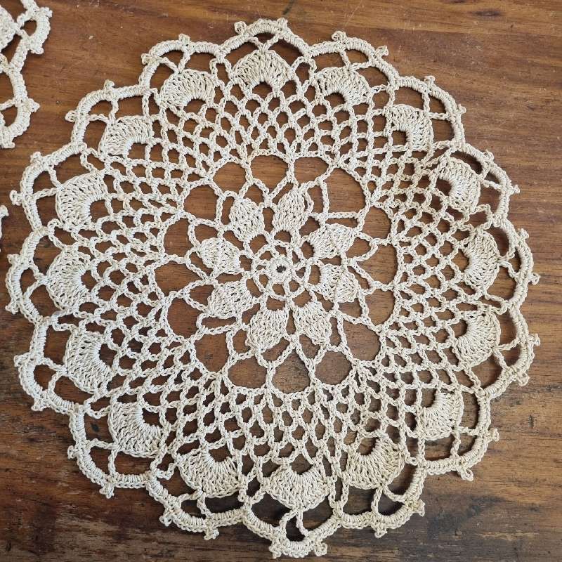 3 x Crochet Doilies Diameter - 29cm each