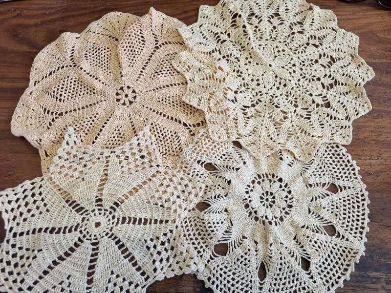4 x Crochet Doilies