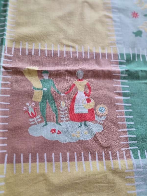 Large Vintage Tablecloth - Size 2.7m x 1.3m