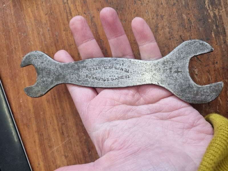 Vintage Spanner - Terry's Spanners - Tempered Steel - Size - 18cm